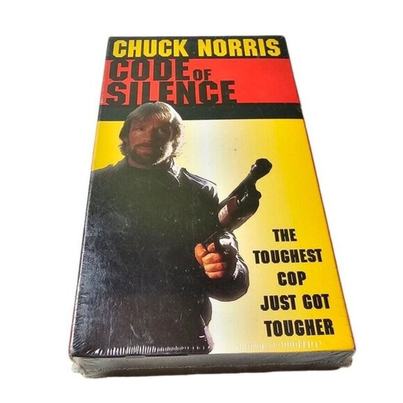 Code of Silence VHS Tape Chuck Norris 1993 Sealed Brand New Videotape Orion - Picture 1 of 4